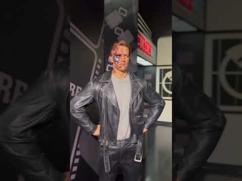 The Terminator Unveiled: Arnold Schwarzenegger's Iconic Robot Transformation! 🤖🔥 #TheTerminator