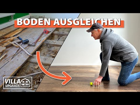 Leveling the Floor - with Screed and OSB Panels