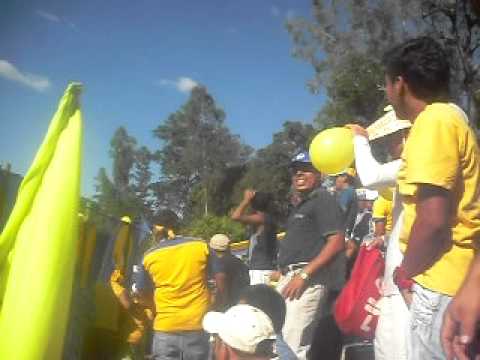 "La ola en el SIMEON MAGAÑA partido entre el Once Municipal vrs Fas" Barra: La Fiel Amarilla • Club: Once Municipal • País: El Salvador