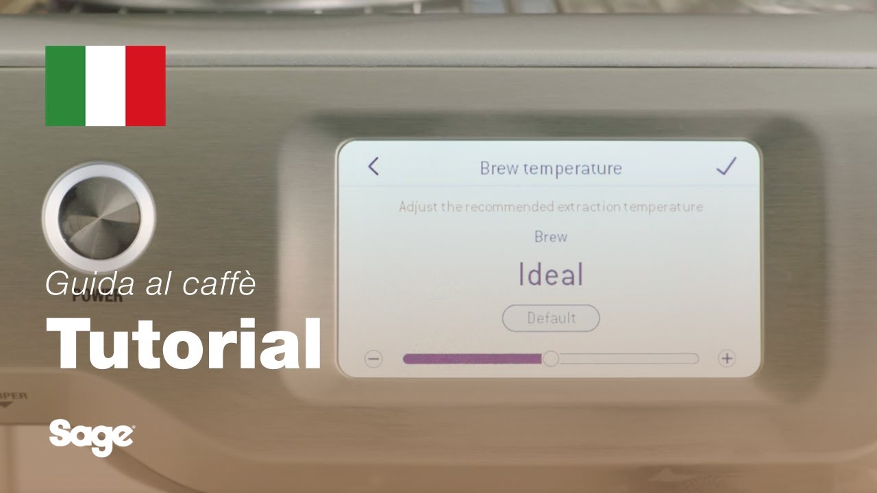Come regolare la temperatura dell'erogazione