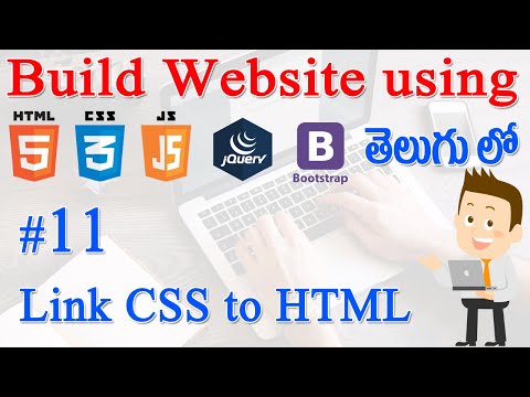 11 How to Build Website using Html CSS JS jQuery Bootstrap Link CSS to HTML