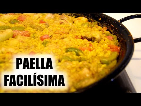 ▶︎ Cómo hacer PAELLA FÁCIL mixta PASO a PASO para 2. 🤤