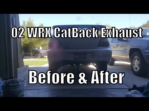 02 WRX Spec D CatBack Exhaust | Before & After