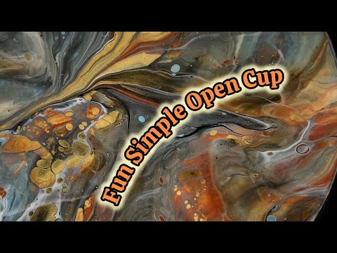 362. SIMPLE OPEN CUP, Sell your ART💰, Acrylic Painting Tutorial, #acrylicpainting #fluidart #art