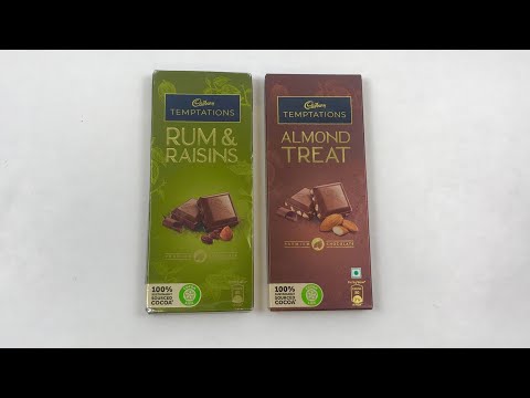 Cadbury Temptations Rum & Raisins Vs. Almond Treat