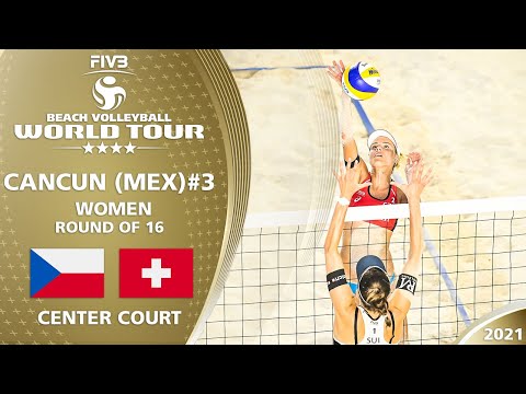 Hermannová/Slukova vs. Hüberli/Betschart - Women's R16 | Full Match | 4* Cancun 2021 #3