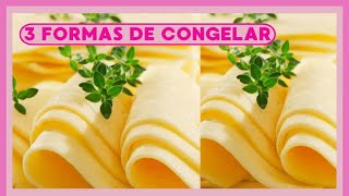 3 FORMAS DE CONGELAR MUSSARELA | Como congelar mussarela e armazenar no freezer #congelamento