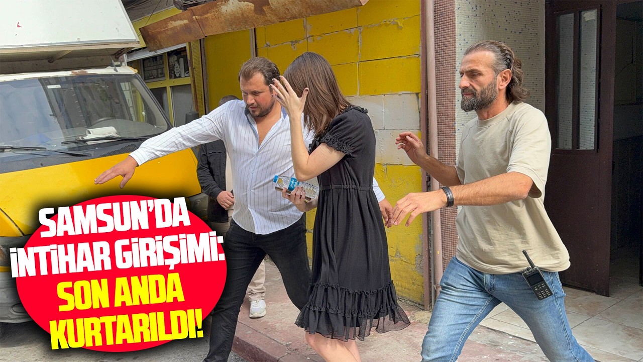 Samsun'da intihar girişimi: Son anda kurtarıldı!
