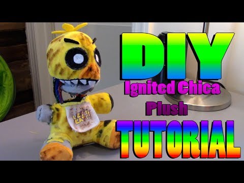 DIY Ignited Chica Plush Tutorial!!!