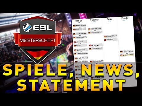 ESL MEISTERSCHAFT 2017 - SPIELE NEWS STATEMENT - LOL Spring Split