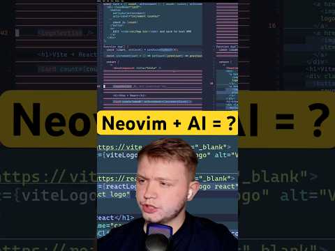 Neovim + AI = Full Stack Magic! 🚀 #webdev #shorts #coding #neovim #nvim #ai #code #vim #programming