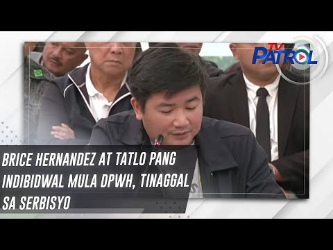 Brice Hernandez at tatlo pang indibidwal mula DPWH, tinaggal sa serbisyo | TV Patrol