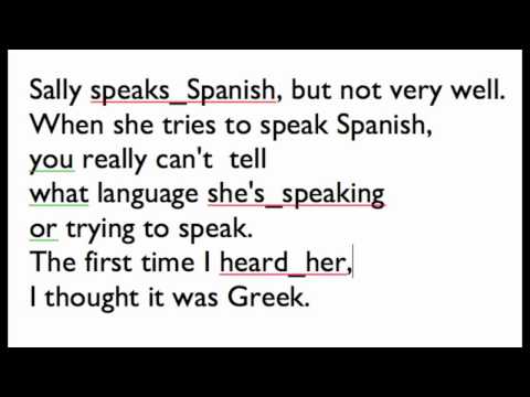 Sally Speaks and His English is wonderful