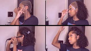 HD FRONTAL WIG INSTALL USING NEW HD WIG CAP! STEP BY STEP HOW TO INSTALL A FRONTAL WIG