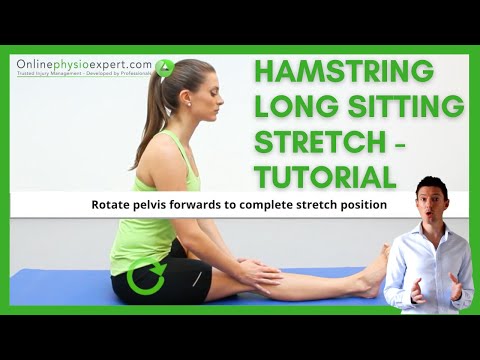 Long Sitting Hamstring Muscle Stretch - TUTORIAL
