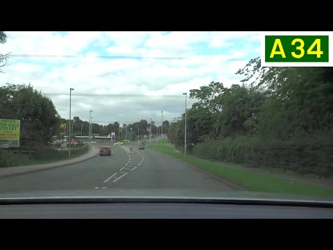 A34 Clayton By-Pass & West Road, Congleton - Southbound Rear View