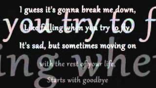 Carrie Underwood - Starts With Goodbye {Lyrics}