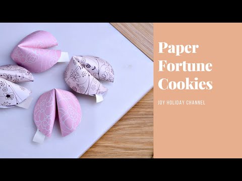 Paper Fortune Cookies 🥠 | Easy Lunar New Year Craft for Kids & Families!