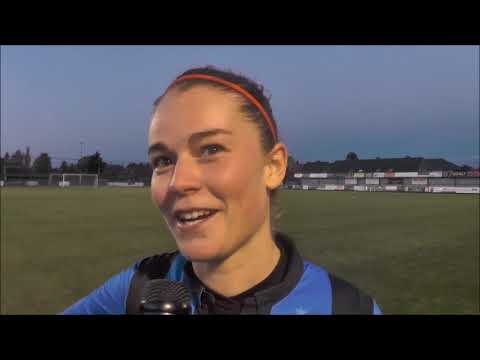 Charlotte Laridon na SV Zulte Waregem - Club Brugge op 10.11.2018