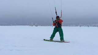 preview picture of video 'How to snowkite in Lapland? Last day in pallas'
