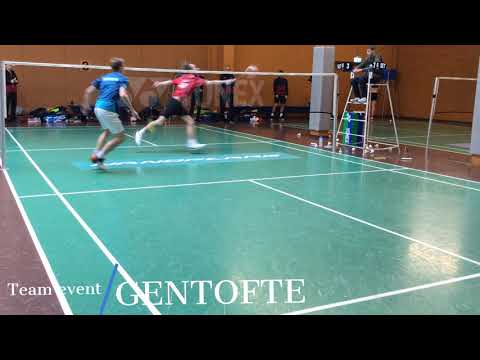 Christopher Vittoriani vs Jonas Arly men's singles team event match badminton Denmark