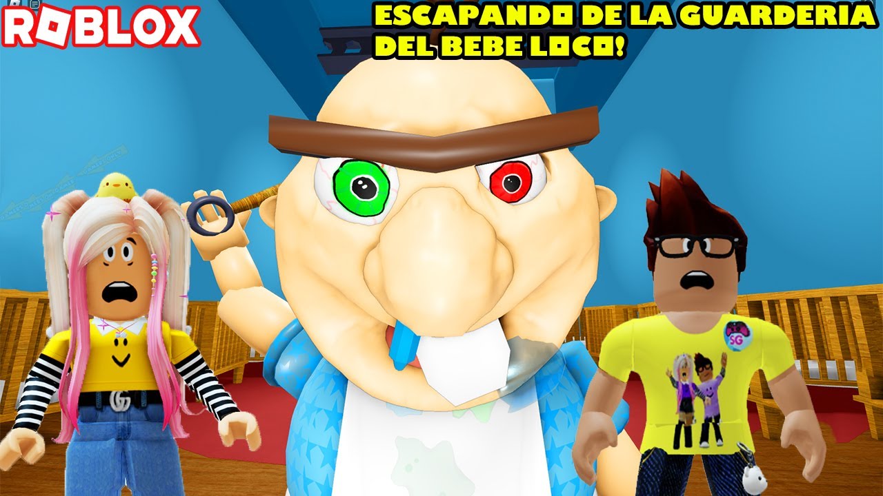 Escapando De La Guarderia Del Bebe Loco Kawaii Bobby! 😀😄Scary Obby