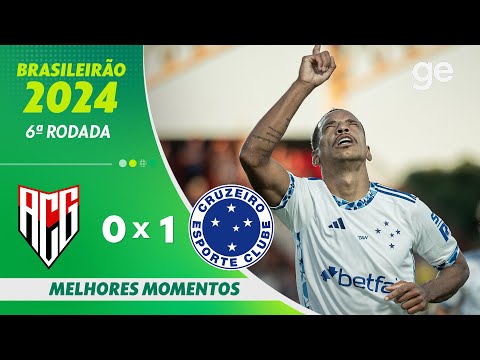 Gols e lances de Atlético-GO x Cruzeiro
