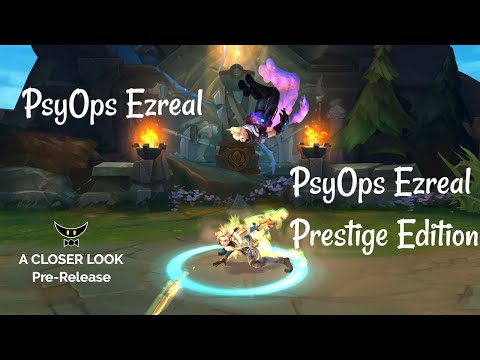 PsyOps Ezreal and Prestige Edition Model Comparison (Pre-Release)