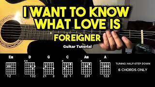 I Want To Know What Love Is - Foreigner | Guitar Chords Tutorial For Beginners (CHORDS &amp; LYRICS)