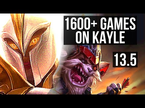 KAYLE vs KLED (TOP) | 8/0/2, 2.7M mastery, 1600+ games, 6 solo kills, Legendary | KR Master | 13.5