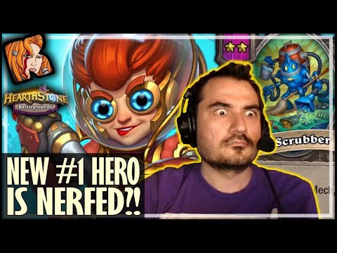 NEW HERO! NERFED ALREADY?! - Hearthstone Battlegrounds