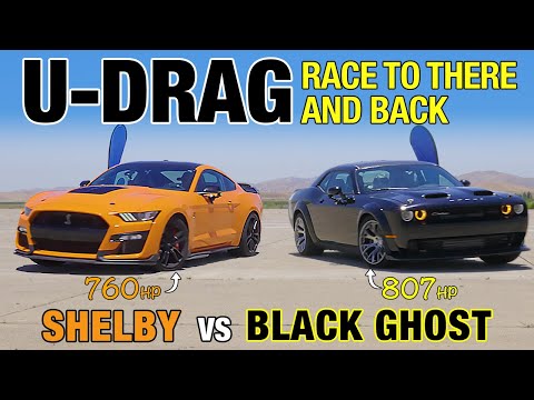 U-DRAGS: Shelby GT500 vs. Dodge Challenger Black Ghost