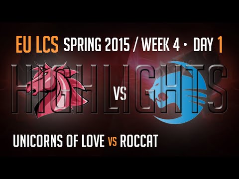Unicorns of Love vs Roccat (Highlights) | S5 Week 4 EU LCS Day 1 Game 4 | UOL vs ROC W4D1G4