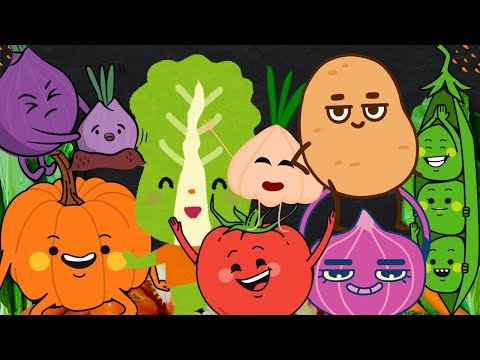 Ten little vegetables | nursery rhymes for kids I learning video for kids I HAYYAM GALAXY
