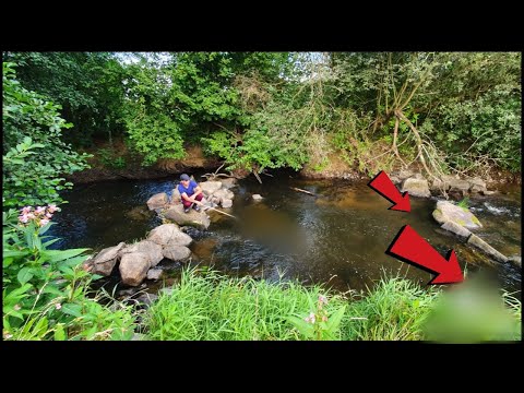 Aal Angeln am Bach / einfach mit Köderfisch