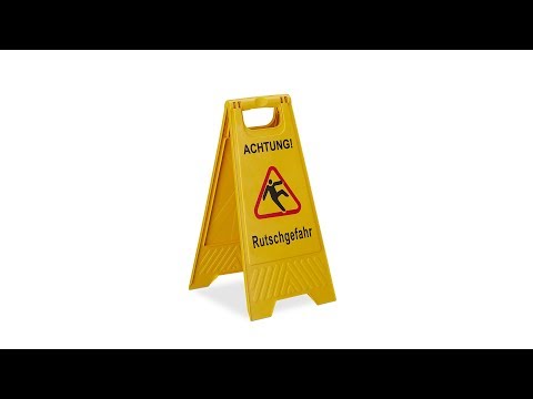 Achtung Rutschgefahr Aufsteller