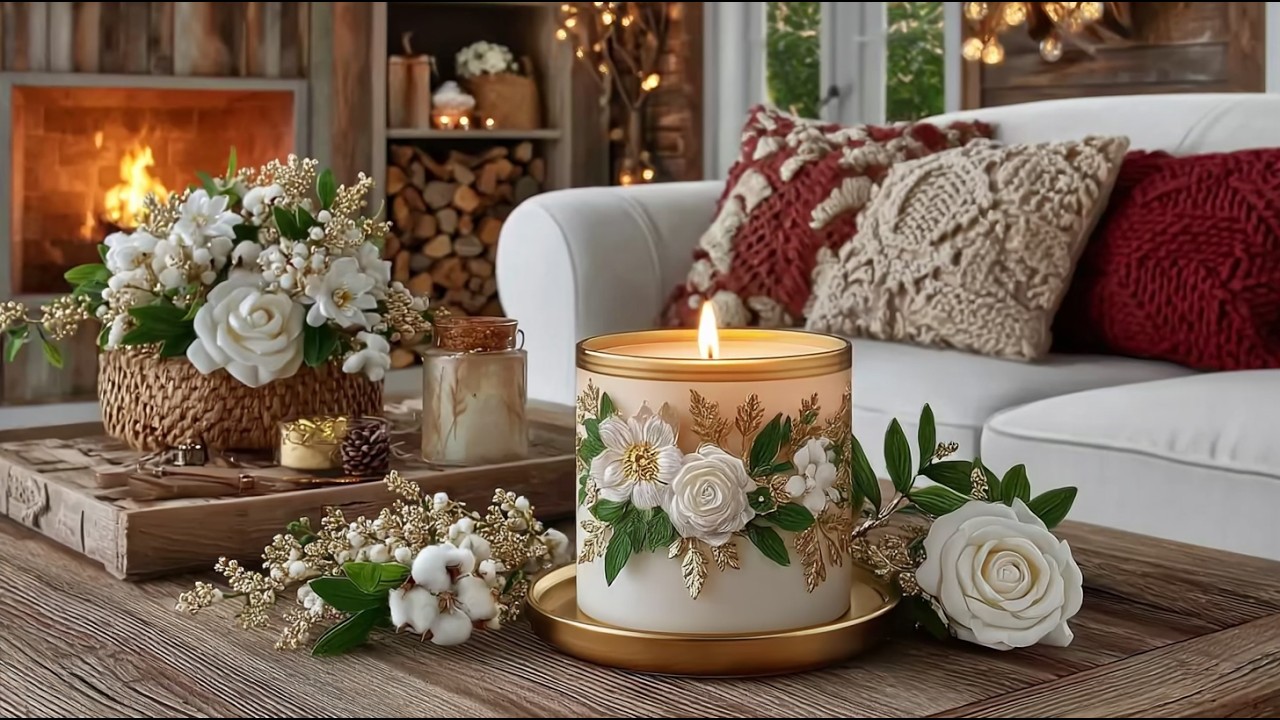 Antique Rose: Romantic Cottage Living Room, Elegant Shabby Chic Decor for a Cozy Small Space