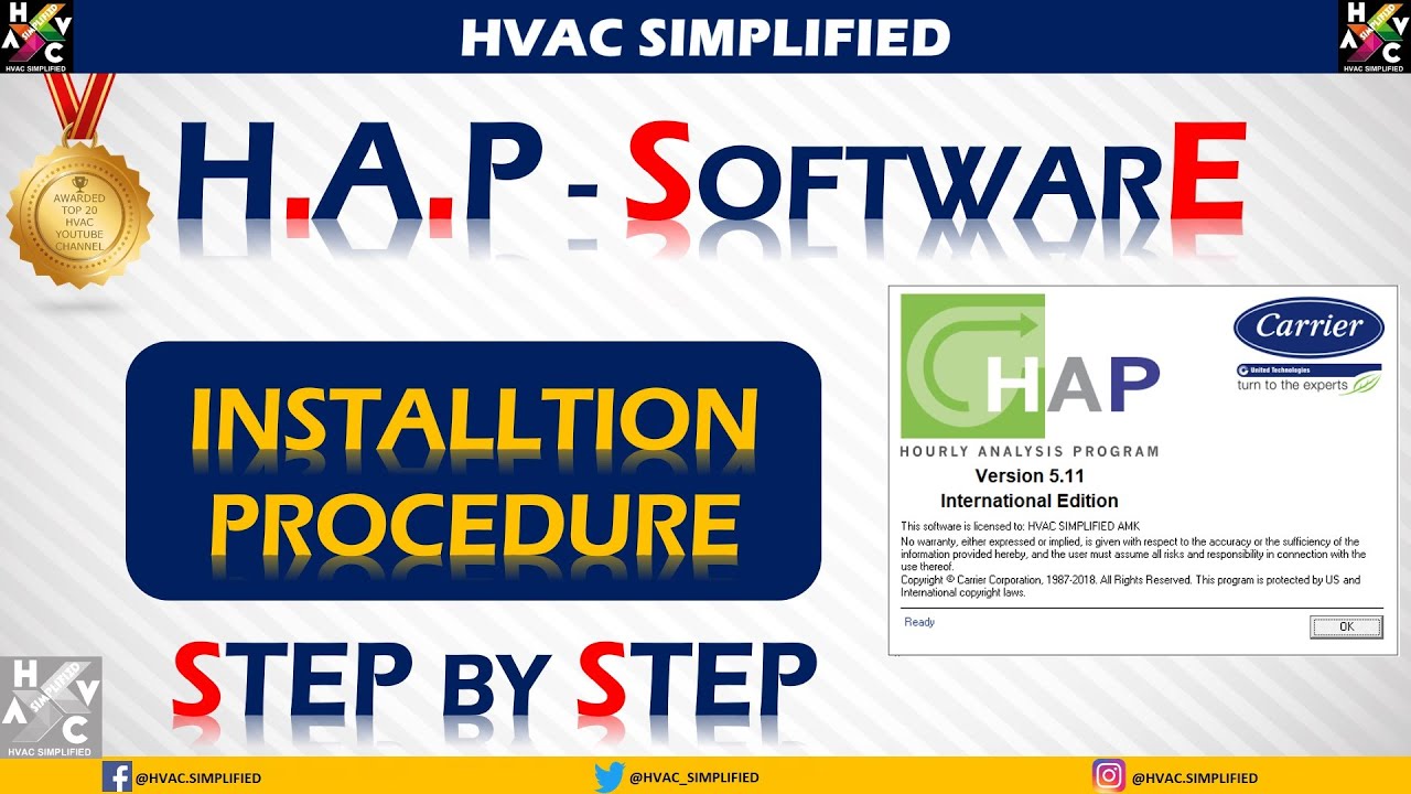 HAP Software (Step by Step) Installation Procedure.
