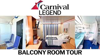 Carnival Legend Balcony Stateroom Tour - Spirit Class Carnival Ship