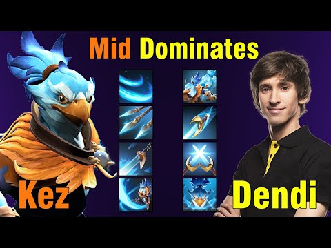 Dendi Epic Gameplay on New Hero Kez – Unstoppable Mid!