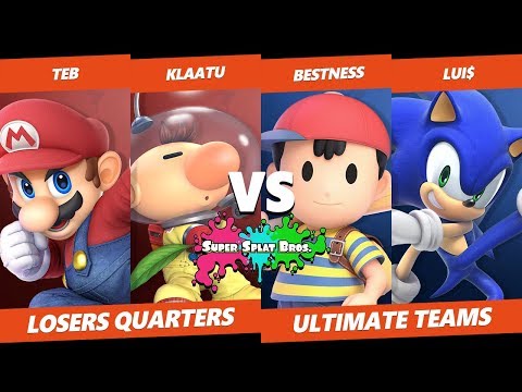 Smash Ultimate Tournament - Bestness & Lui$ Vs. Teb & Klaatu - Splat Bros. SSBU Losers Quarters