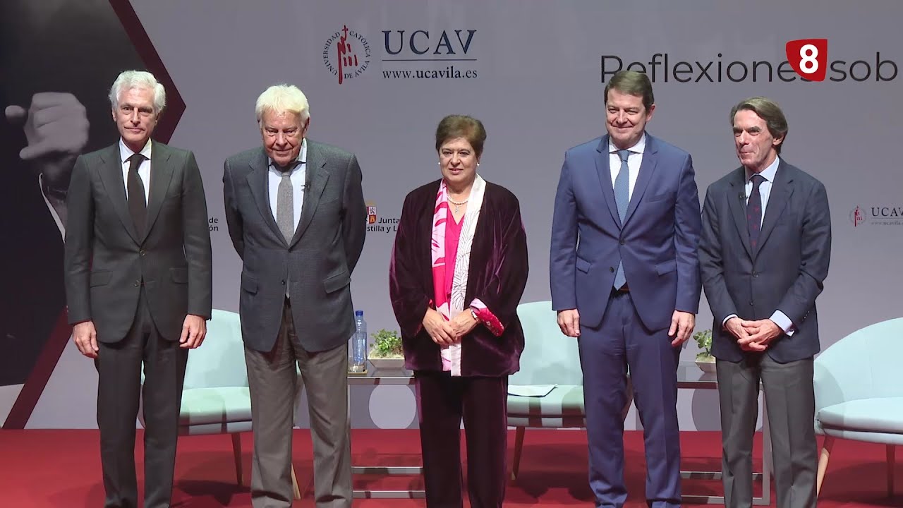 FELIPE GONZÁLEZ Y JOSÉ MARÍA AZNAR. REFLEXIONES SOBRE ADOLFO SUAREZ EN ÁVILA 06-11-2024