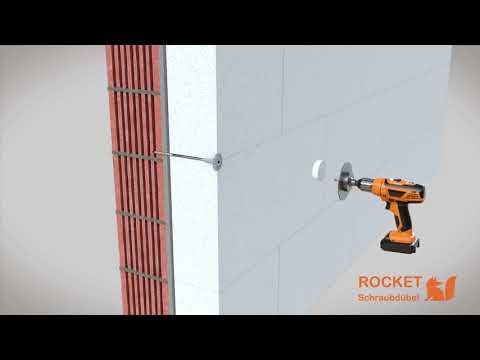 ROCKET Schraubdübel mit EPS-QUICK Dämmscheibe