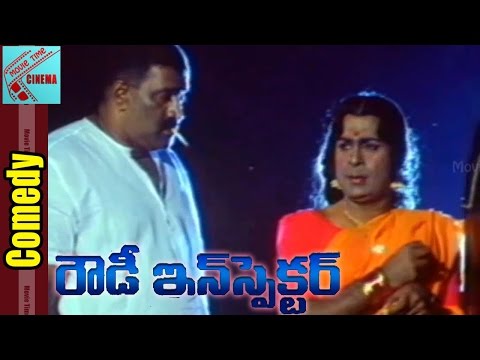 Bramhanandam Lady Getup Funny Comedy Scene || Rowdy Inspector Movie || Balakrishna,Vijayashanthi