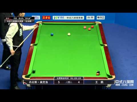 Dennis Orcollo vs Wang Peng 王鵬   2015 World Chinese 8 Ball Masters   第三屆 中式八球國際大師賽