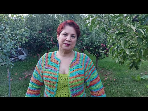 Jacheta crosetata pentru femei Marimea XL #jacketcrochet Partea a-II-a #tutorial