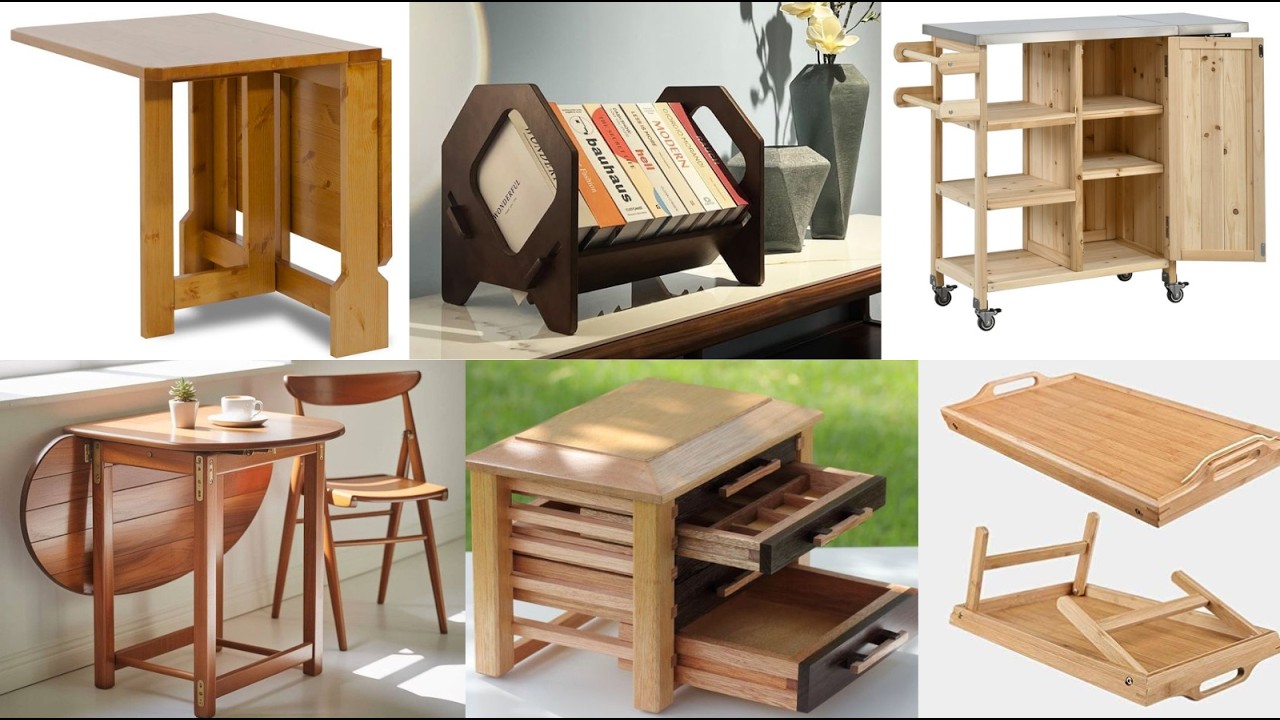10 Genius Space Saving Foldable Wood Furniture Ideas You NEED to See