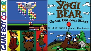 Yogi Bear: Great Balloon Blast Game Boy Color - C&M Playthrough