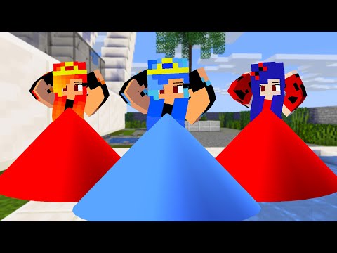 MONSTER SCHOOL : CHICKEN WING MEME LADYBUG, FIRE AND ICE PRINCESS - MINECRAFT ANIMATION