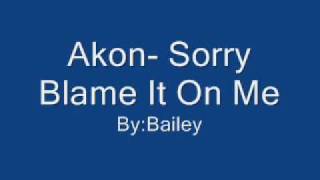 Akon- Sorry Put The Blame On Me with lyrics